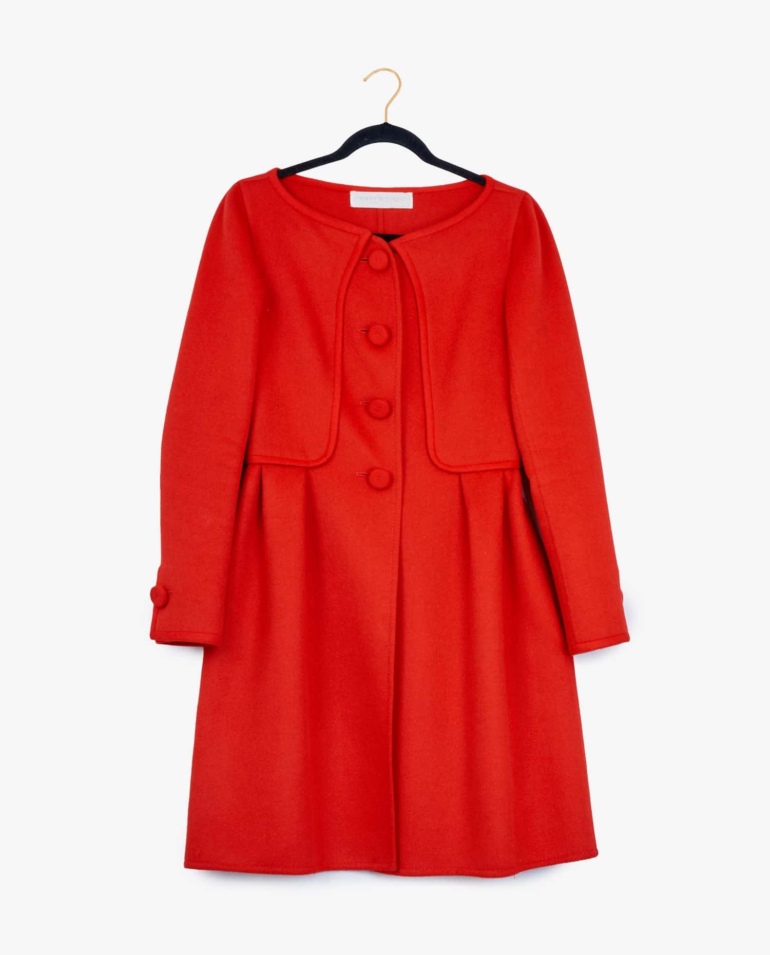 Valentino — Valentino red cashmere coat