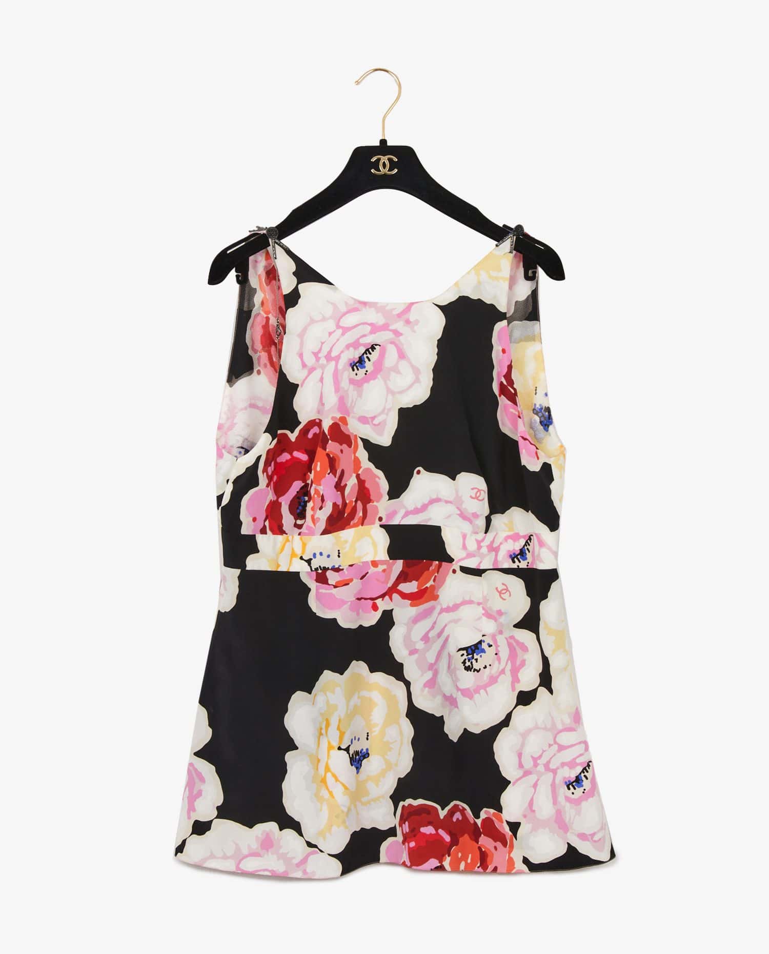 Chanel — Haut Chanel soie à fleurs
