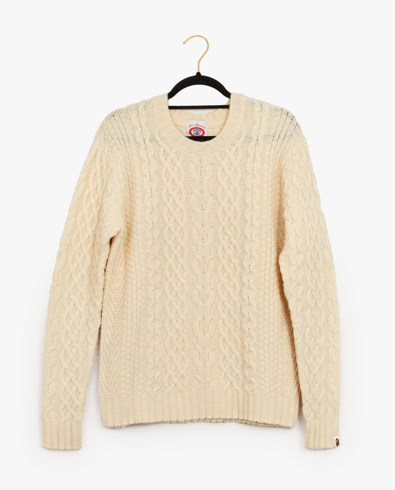 A Bathing Ape — A Bathing Ape wool sweater off-white