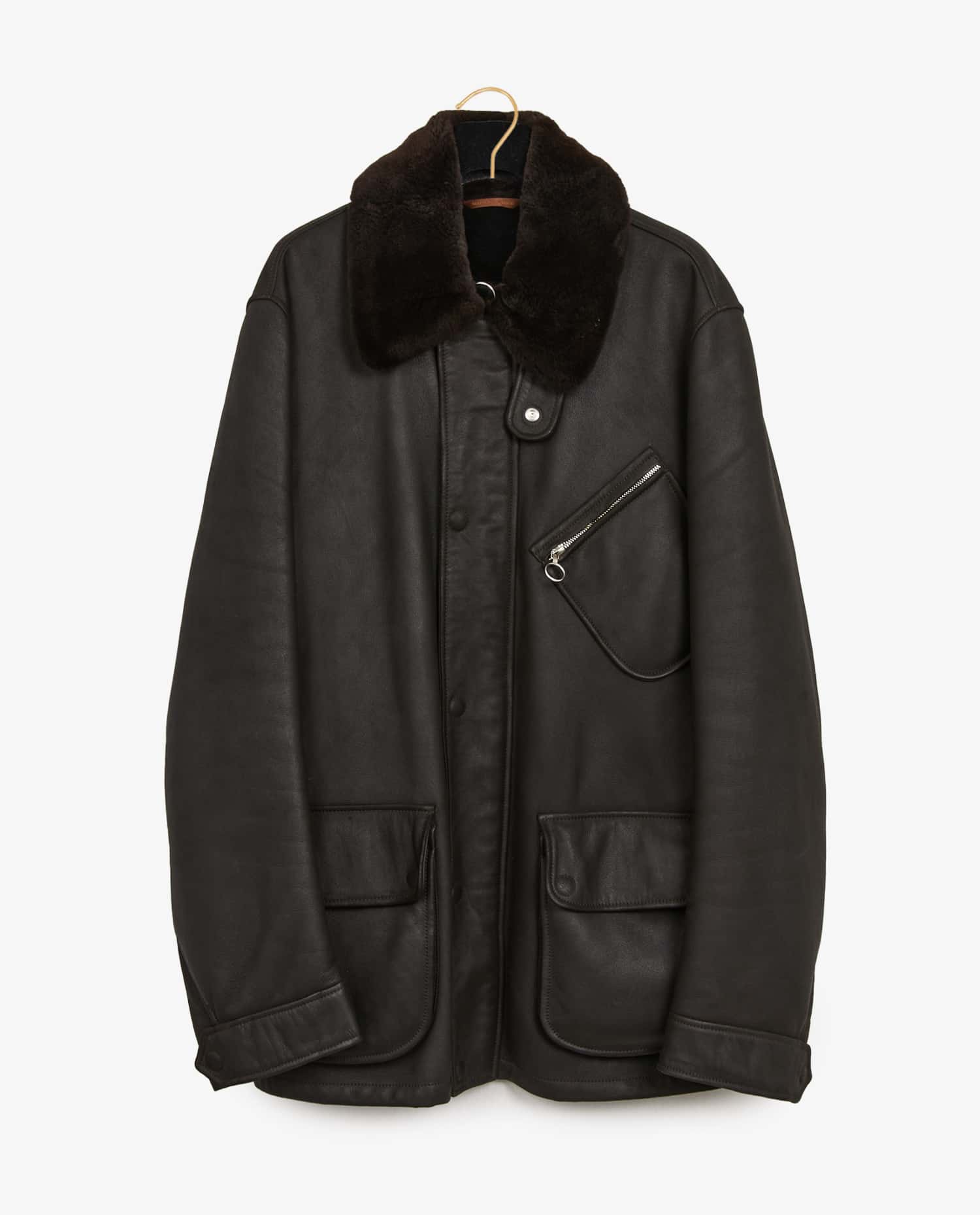 Seraphin — Seraphin leather and fur jacket