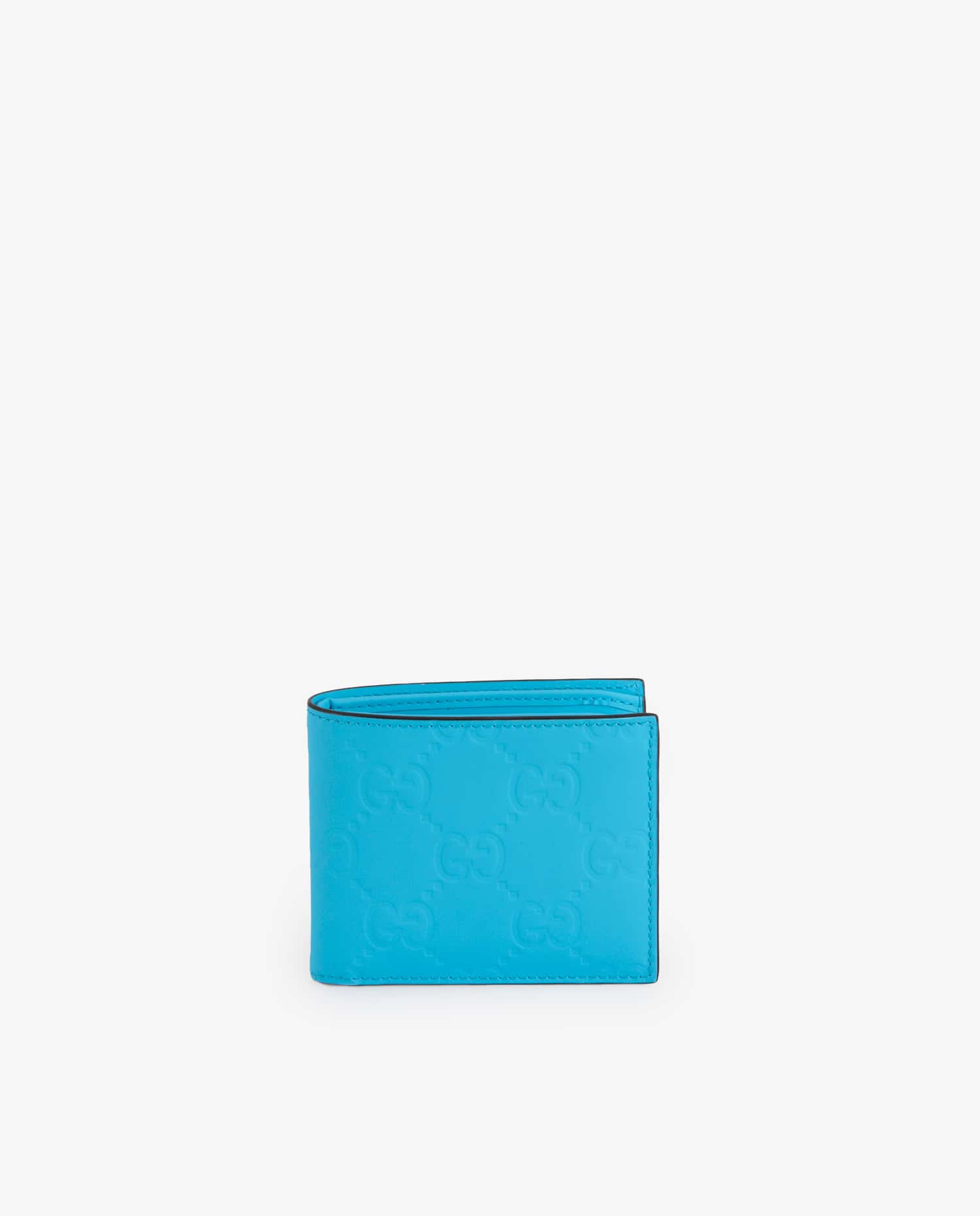Gucci — Gucci "Rubber Effect" light blue wallet