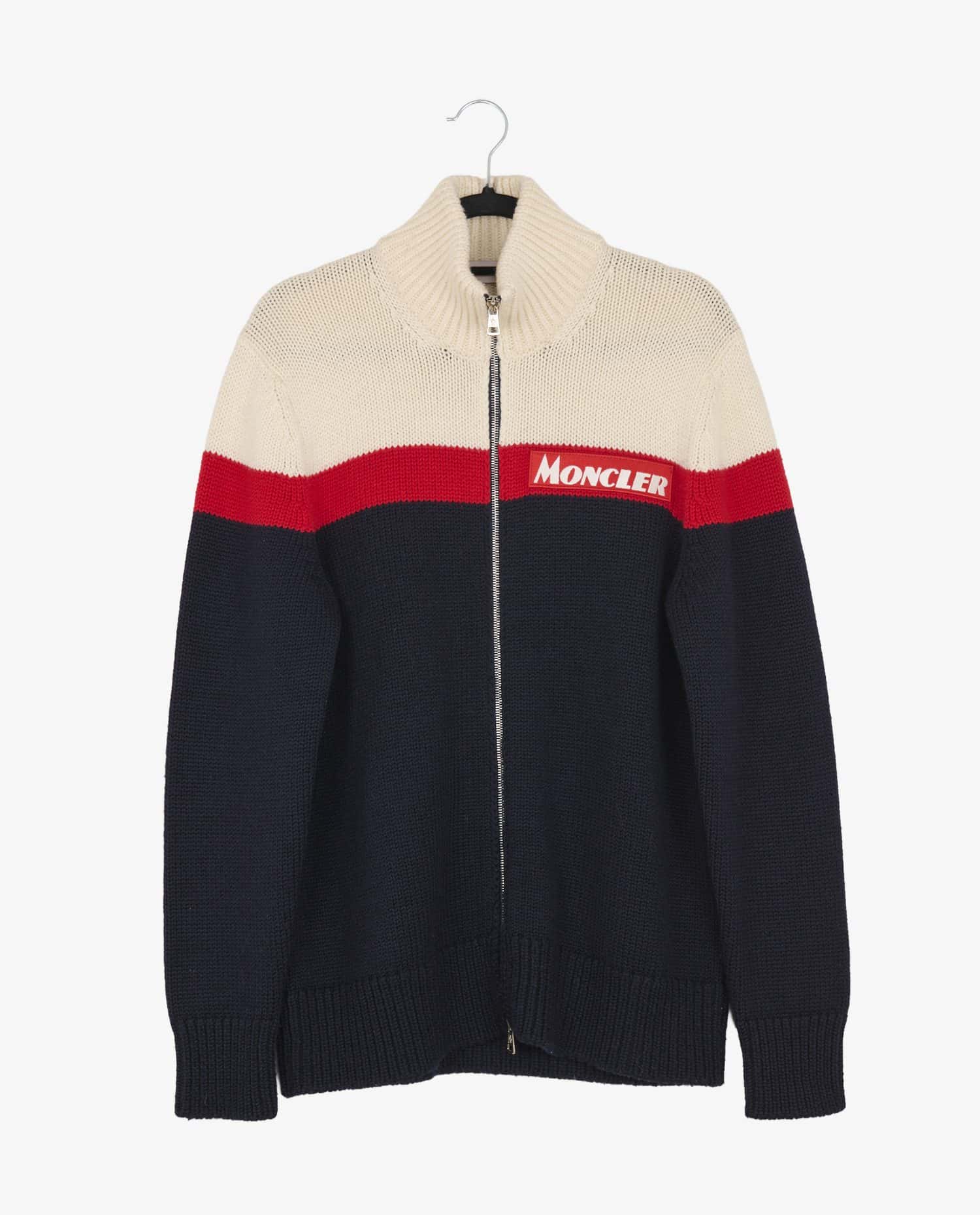Moncler — Gilet zippé laine vierge Moncler