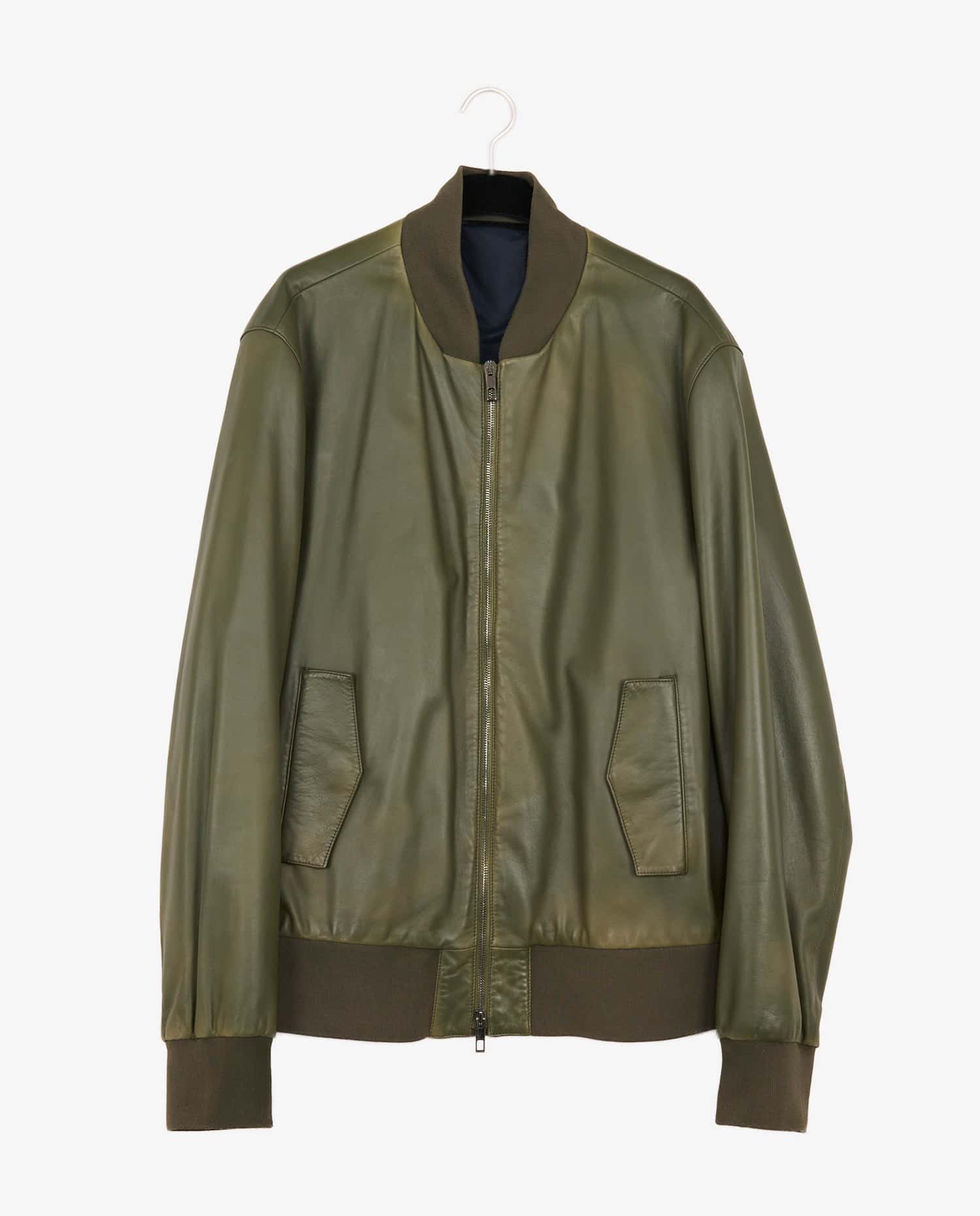 Valentino — Valentino green lambskin leather jacket