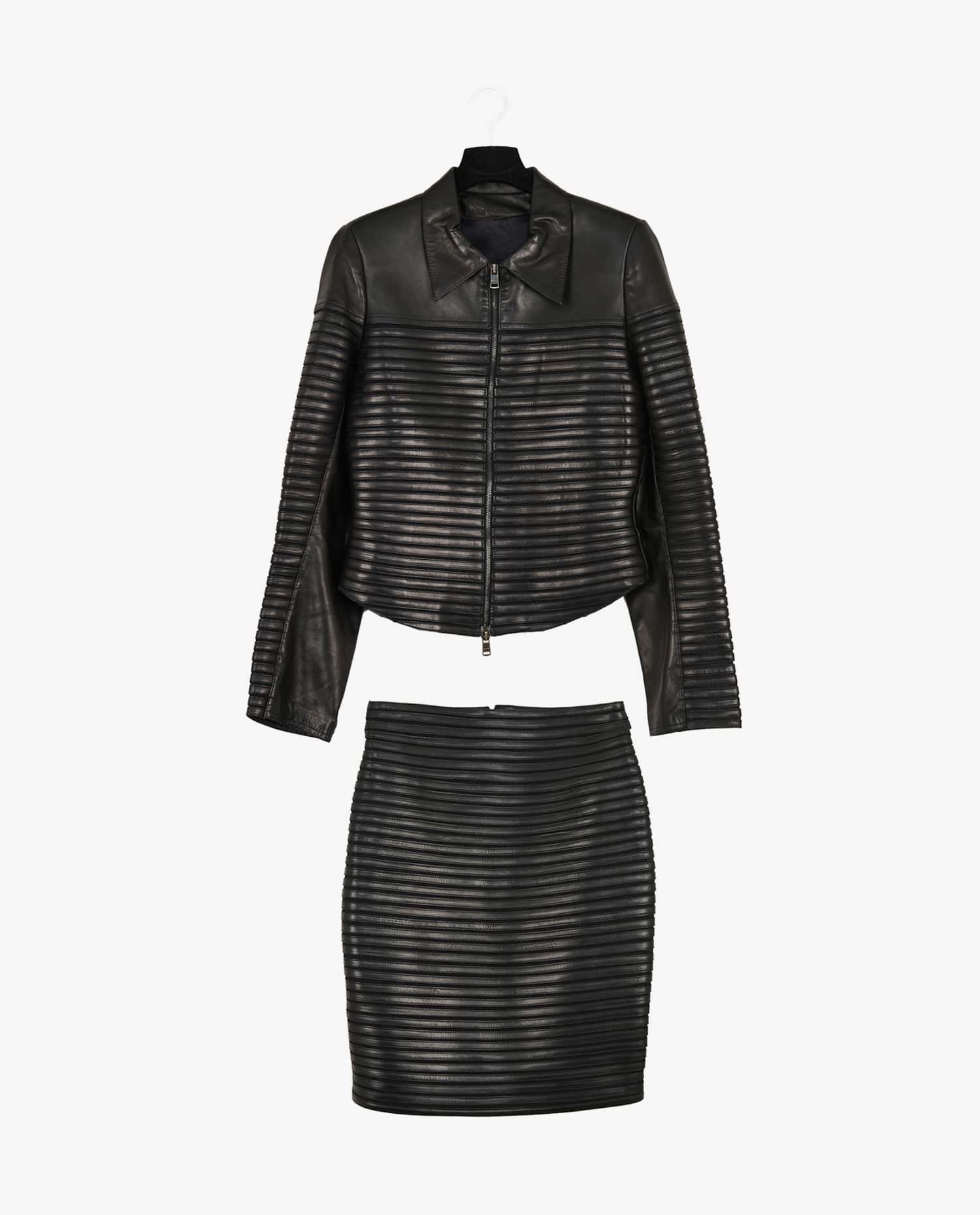 Jitrois — Jitrois black lambskin set