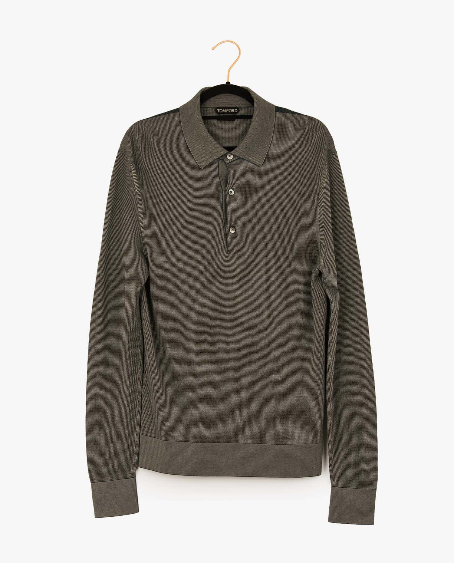 Tom Ford — Pull Tom Ford gris métallisé