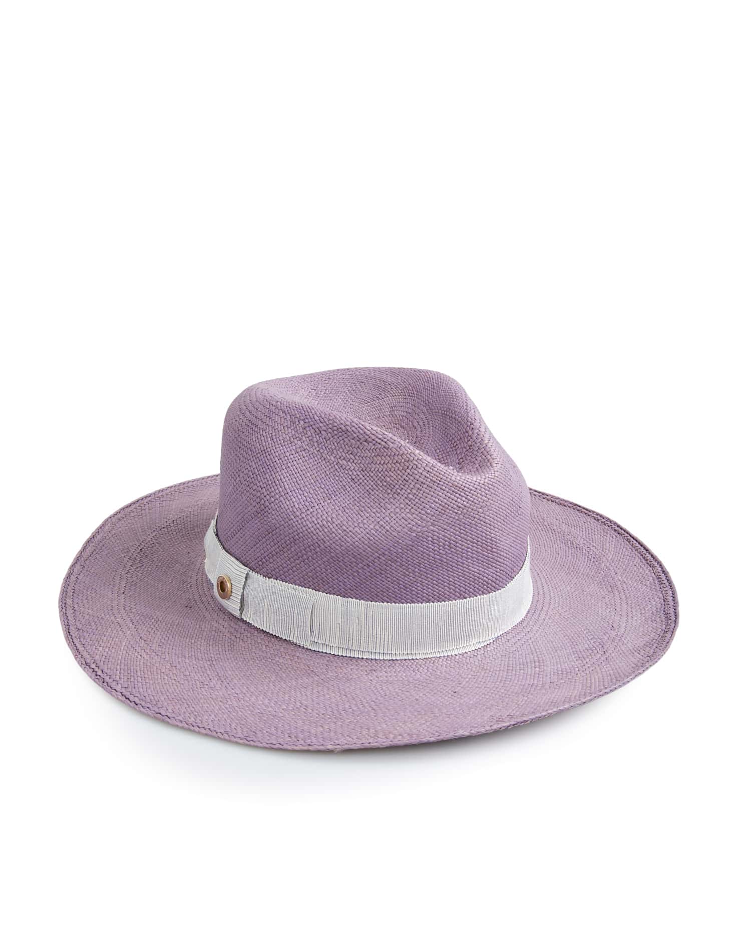 Loro Piana — Chapeau Loro Piana paille lilas