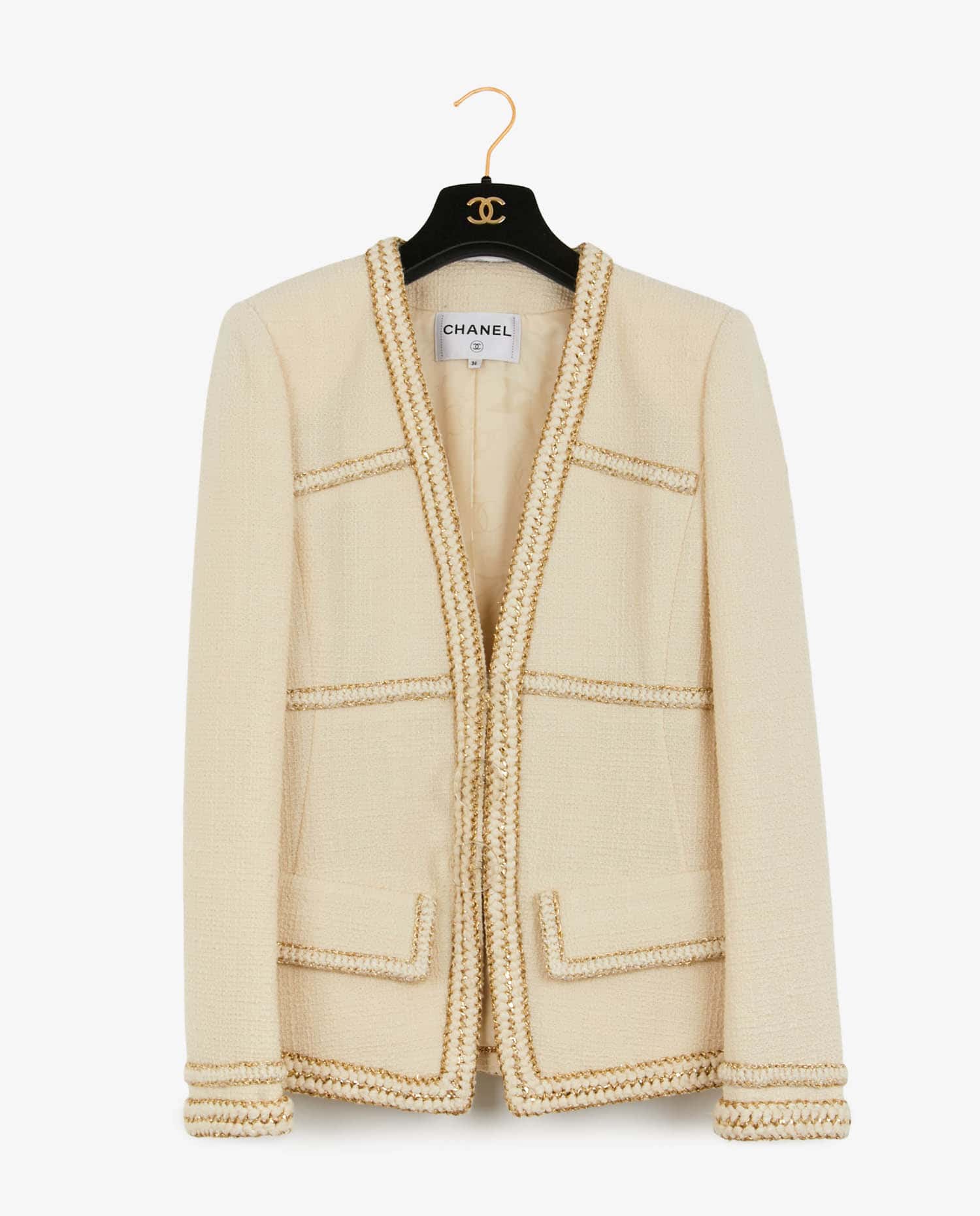 Chanel — Veste Chanel tweed blanc "Une danse au ritz"