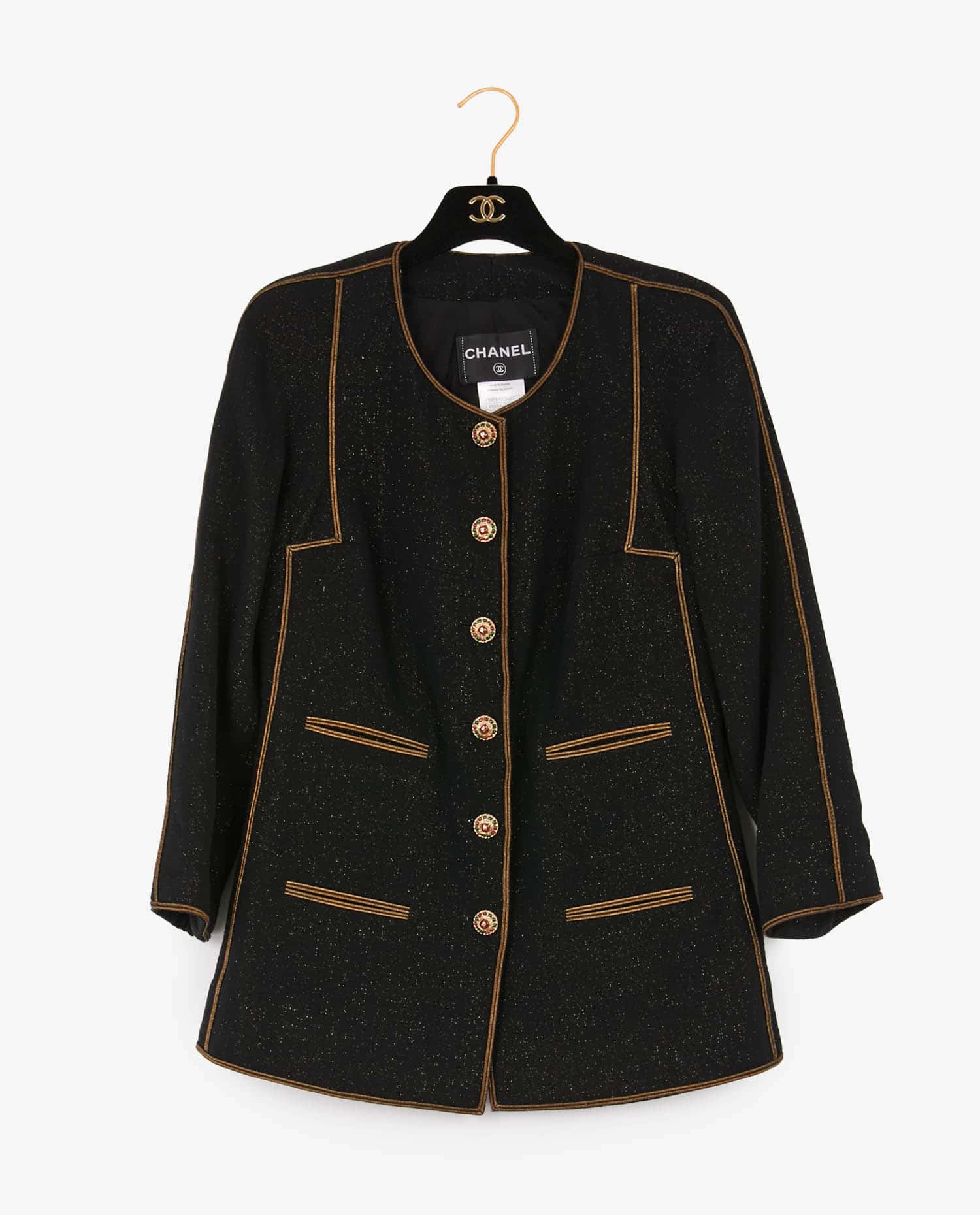 Chanel — Black Chanel Jacket Cruise Venice