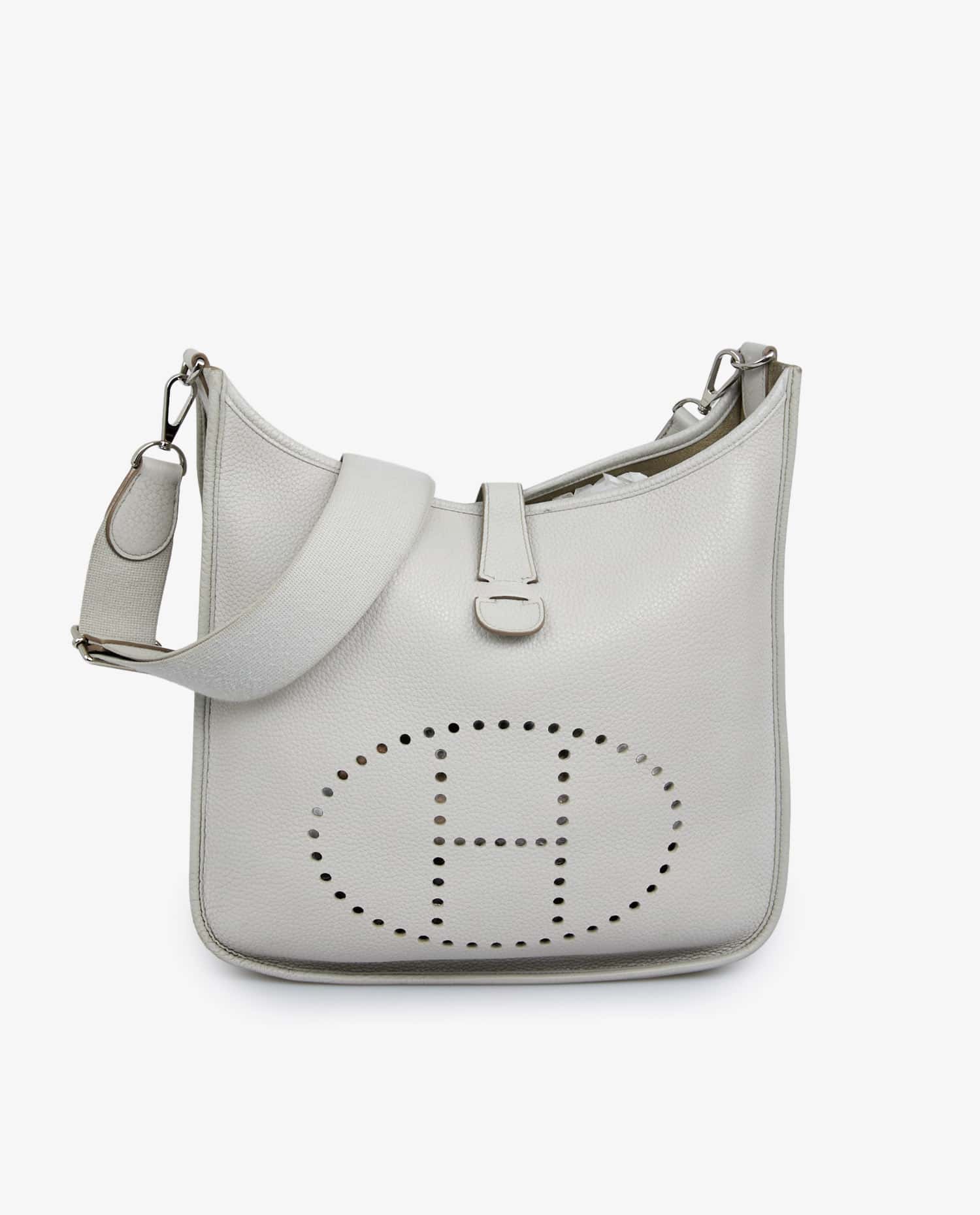 HERMÈS — Sac Evelyne Hermès gris
