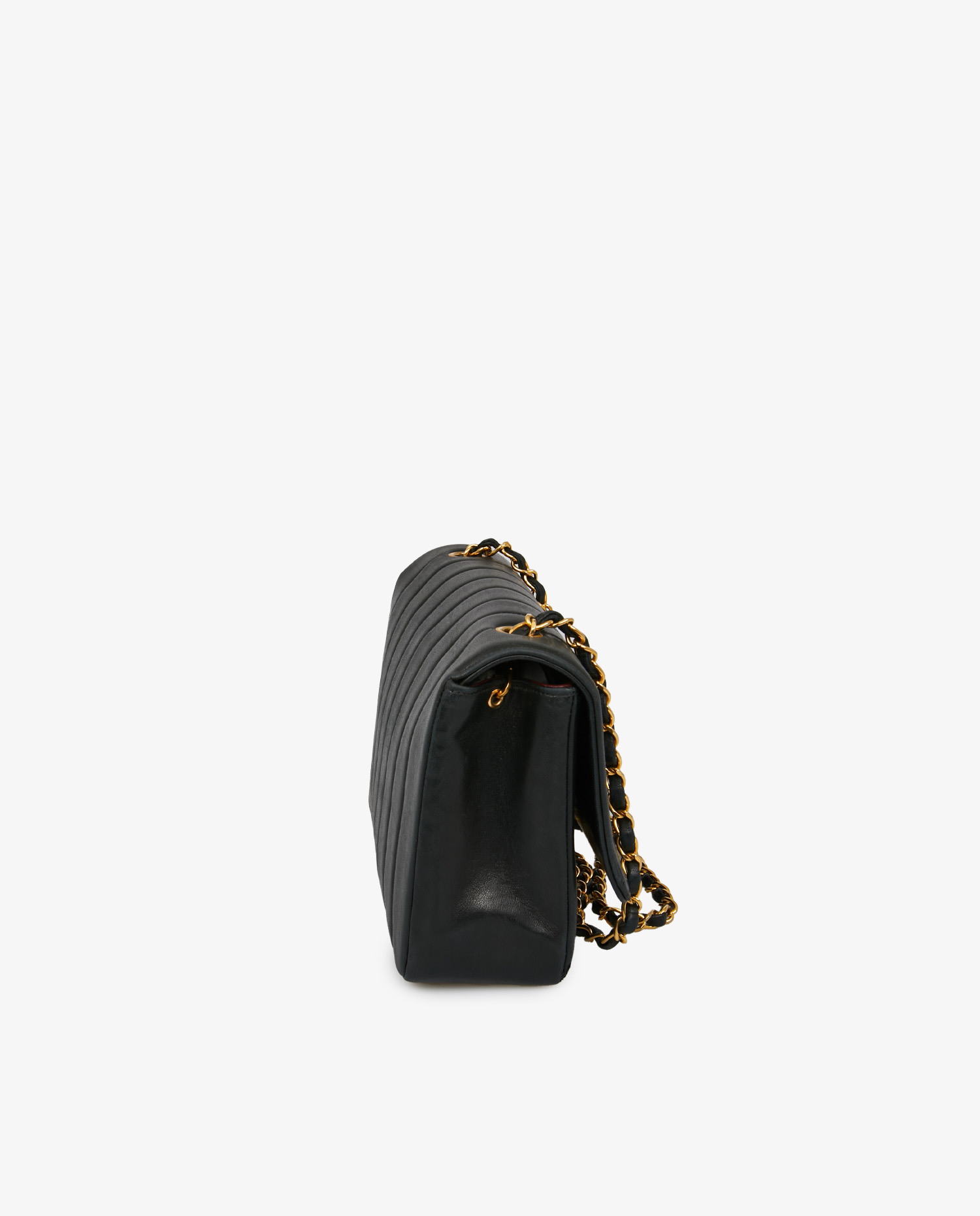 Sac Mademoselle Chanel cuir agneau noir - Image 3
