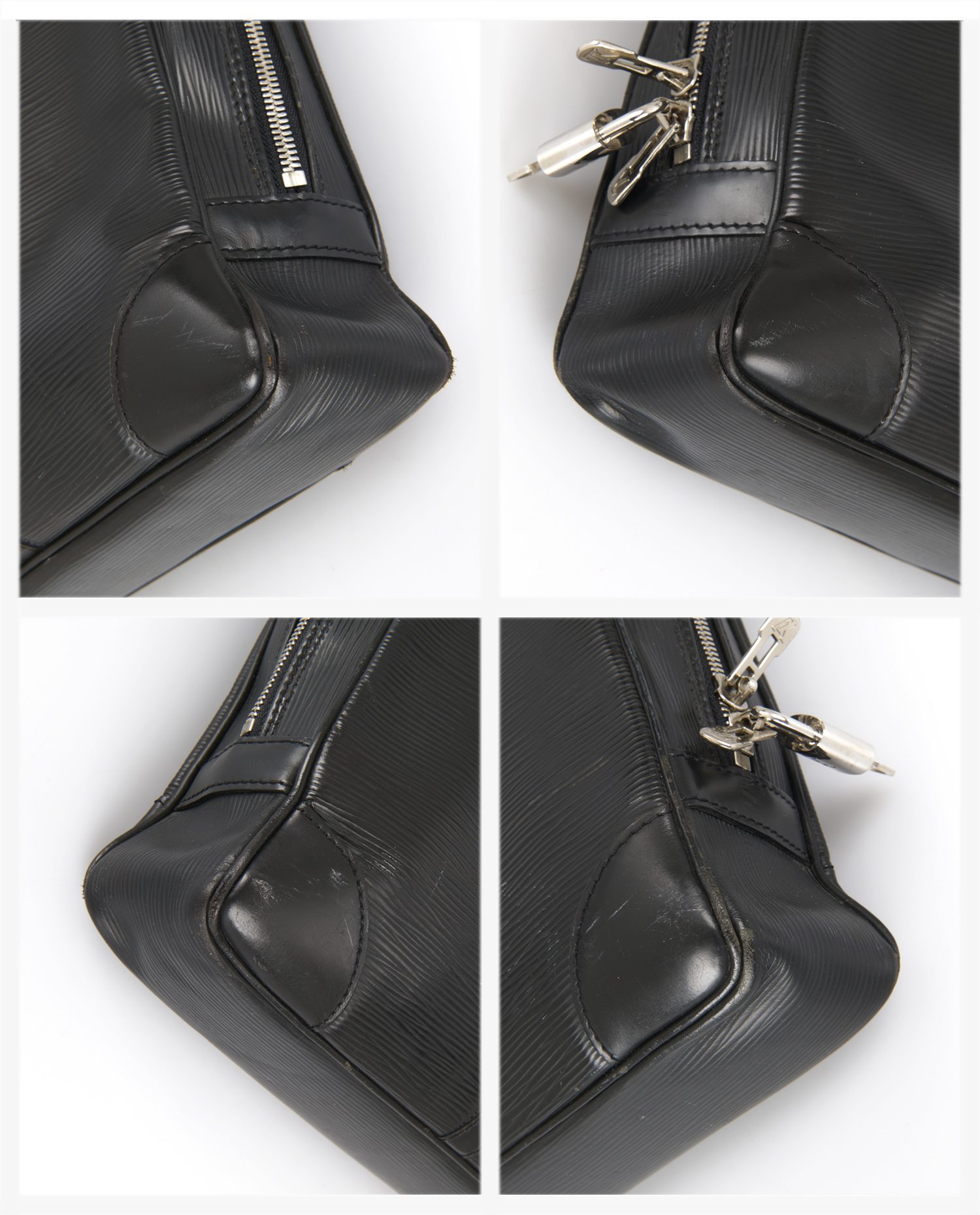 Porte documents Louis Vuitton cuir épi noir - Image 7