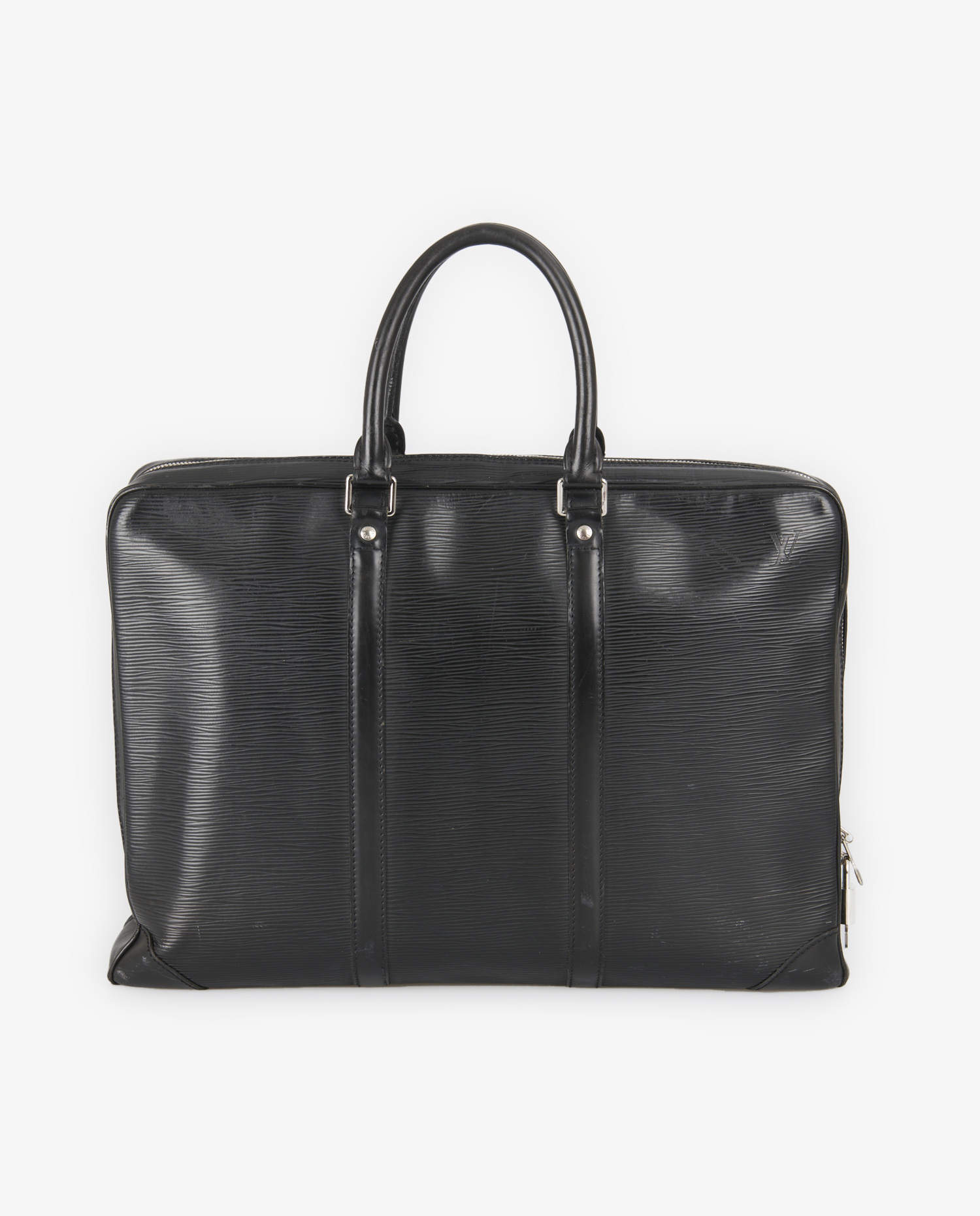 Porte documents Louis Vuitton cuir épi noir